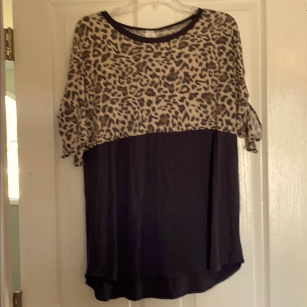 Animal print top